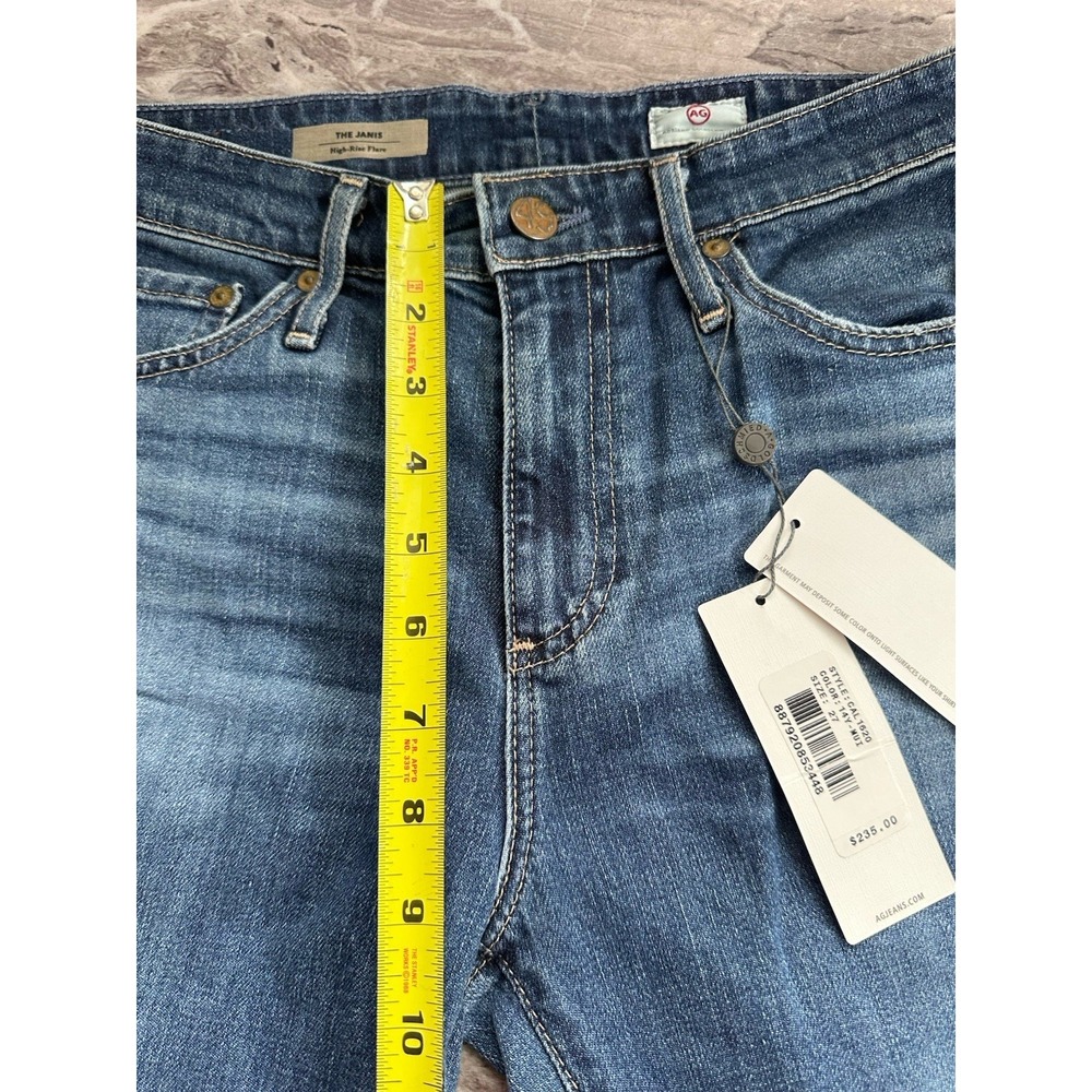 AG Adriano Goldschmied Jeans Sz 27 The Janis High Rise Flare 70's USA - Picture 4 of 10